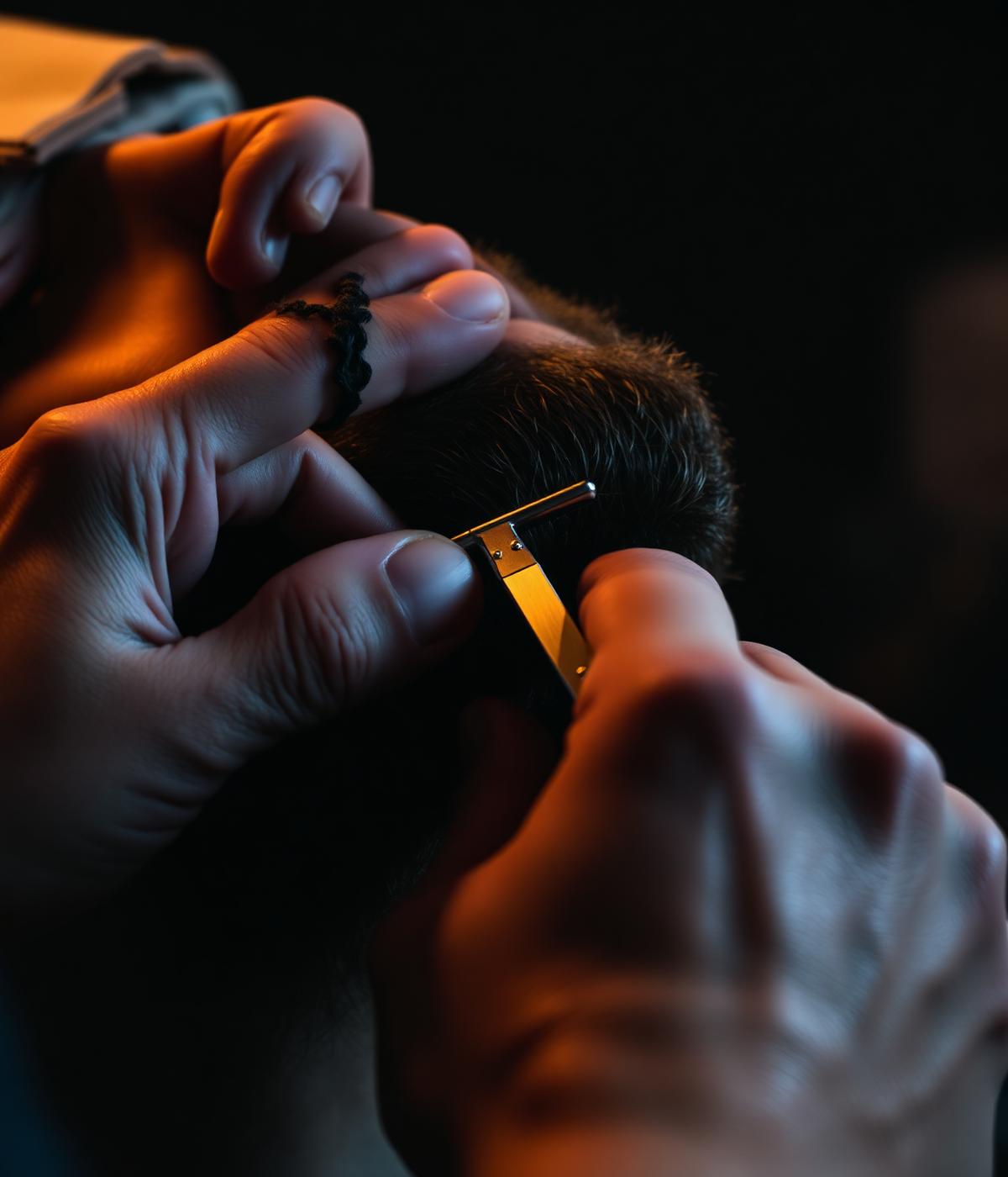Bartpflege mit Rasiermesser
